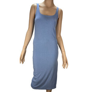 Velvet Graham & Spencer Womens Ashanti Mini Tank Dress Size S Ice Blue Rib Knit